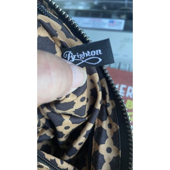 Brighton  Jewelry  Shoulder Handbag New Gold Plush Nylon Bag Designer Purse Glam - Picture 5 of 6